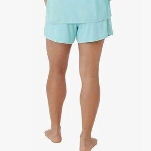 Eddie Bauer Sleepwear Lounge Shorts Women's Size L Aqua Blue Pajama Sleep Shorts